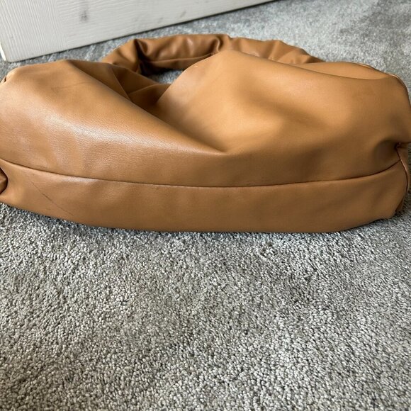 Shoulder Pouch Softest Faux Leather Slouchy Tote in Camel Shoulder Bag - Picture 8 of 12